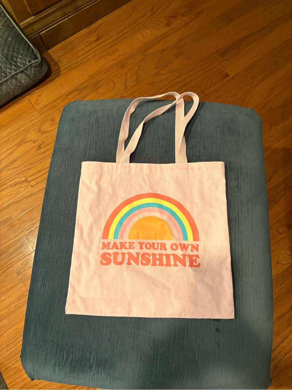 Pink Canvas Make Your Own Sunshine Tote Bag